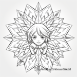 Frozen-Inspired Snowflake Coloring Pages 4