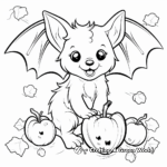 Fruit Bat Companions: Fruit Bat and Other Animals Coloring Pages 1