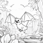 Fruit Bat Habitat: Jungle-Scene Coloring Pages 4