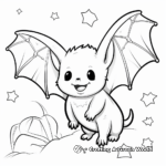 Fruit Bat in the Moonlight Coloring Pages 3