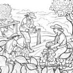 Fruit Harvesting Fall Coloring Pages 4