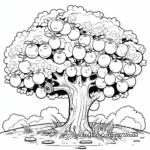 Fruitful Apple Tree Coloring Pages 1