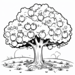 Fruitful Apple Tree Coloring Pages 3