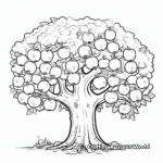 Fruitful Apple Tree Coloring Pages 4