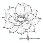 Full Bloom Lotus Coloring Pages for Adults 2