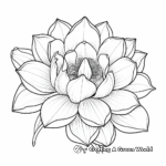 Full Bloom Lotus Coloring Pages for Adults 3