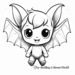 Full Moon and Bat Wings Coloring Pages 4