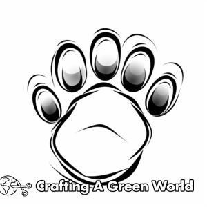 Bear Paw Coloring Pages - Free &amp; Printable!