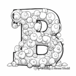 Fun Alphabet Bubble Letters Coloring Pages 2