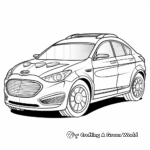 Fun and Bright Police Car Coloring Pages 2