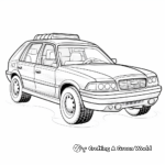 Fun and Bright Police Car Coloring Pages 3