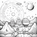 Fun and Easy Space-Themed Coloring Pages 1