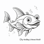 Fun and Educational Channel Catfish Coloring Pages 1