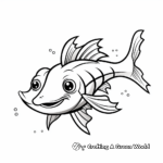 Fun and Educational Channel Catfish Coloring Pages 2