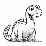 Fun and Simple Apatosaurus Coloring Pages 3
