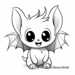 Fun and Simple Baby Bat Coloring Pages 3