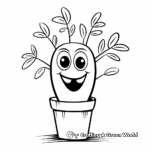 Fun and Simple Houseplant Coloring Pages 1