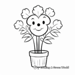 Fun and Simple Houseplant Coloring Pages 2