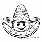 Divertidas y sencillas páginas para colorear con sombreros para niños 4