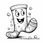 Fun Ankle Socks Coloring Pages 1