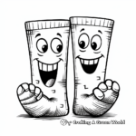 Fun Ankle Socks Coloring Pages 3