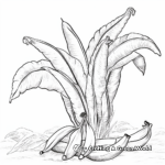 Fun 'B is for Banana' Tree Coloring Pages 1