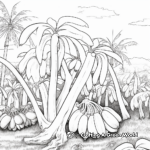 Fun 'B is for Banana' Tree Coloring Pages 2