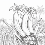 Fun 'B is for Banana' Tree Coloring Pages 4