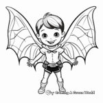 Fun Bat Wings Coloring Pages for Kids 1