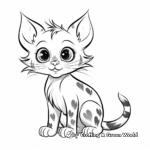 Fun Bengal Cat Coloring Pages for Kids 1