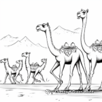 Fun Camel Race Coloring Pages 4