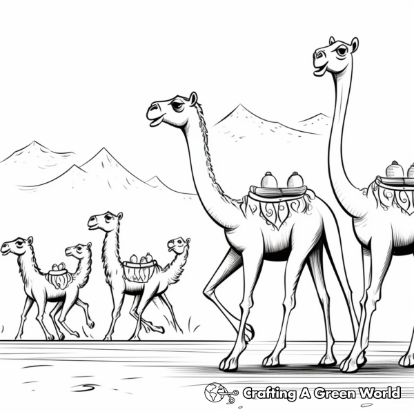Camel Coloring Pages - Free & Printable!