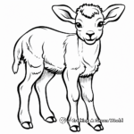 Fun Cartoon Bighorn Sheep Coloring Pages 1