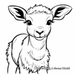 Fun Cartoon Bighorn Sheep Coloring Pages 2