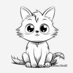 Fun Cartoon Cat Coloring Pages for Kids 1