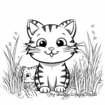 Fun Cartoon Cat Coloring Pages for Kids 3