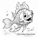 Fun Cartoon Dragon Fish Coloring Pages 3