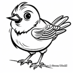 Fun Cartoon Mockingbird Coloring Pages for Kids 3
