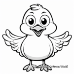 Fun Cartoon Seagull Coloring Sheets 2