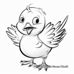 Fun Cartoon Seagull Coloring Sheets 3