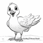 Fun Cartoon Seagull Coloring Sheets 4