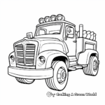 Fun Cartoons Fire Truck Coloring Pages 4