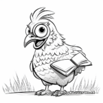 Fun Chicken-In-Action Coloring Pages 4