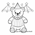 Fun Circus Bear Coloring Pages For Entertainment 4