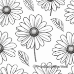 Fun Daisy Pattern Coloring Pages for Children 1