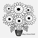 Fun Daisy Pattern Coloring Pages for Children 2