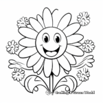 Fun Daisy Pattern Coloring Pages for Children 4