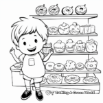 Fun Donut Shop Coloring Pages 2