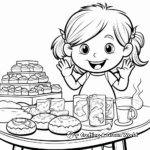 Fun Donut Shop Coloring Pages 3