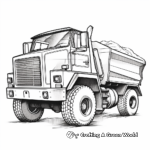 Fun Dump Truck Race Coloring Pages 3